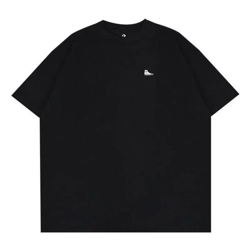 Converse Go-To Sneaker Patch T-Shirt 'Black' 10025397-A01 sold by KicksCrew