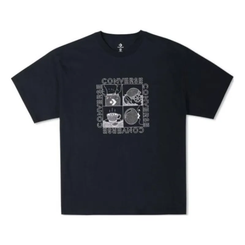 Converse Sensory Graphic T-Shirt 'Black' 10024612-A02 sold by KicksCrew