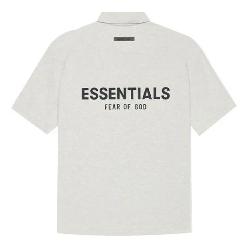 Fear of God Essentials SS21 Polo Shirt 'Light Heather Oatmeal' FOG-SS21-661 sold by KicksCrew