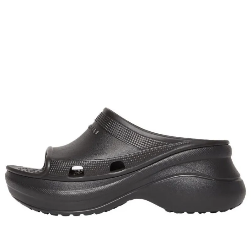 (WMNS) Balenciaga x Crocs Pool Slide Sandals 'Black' 677389W1S8E1000 sold by KicksCrew