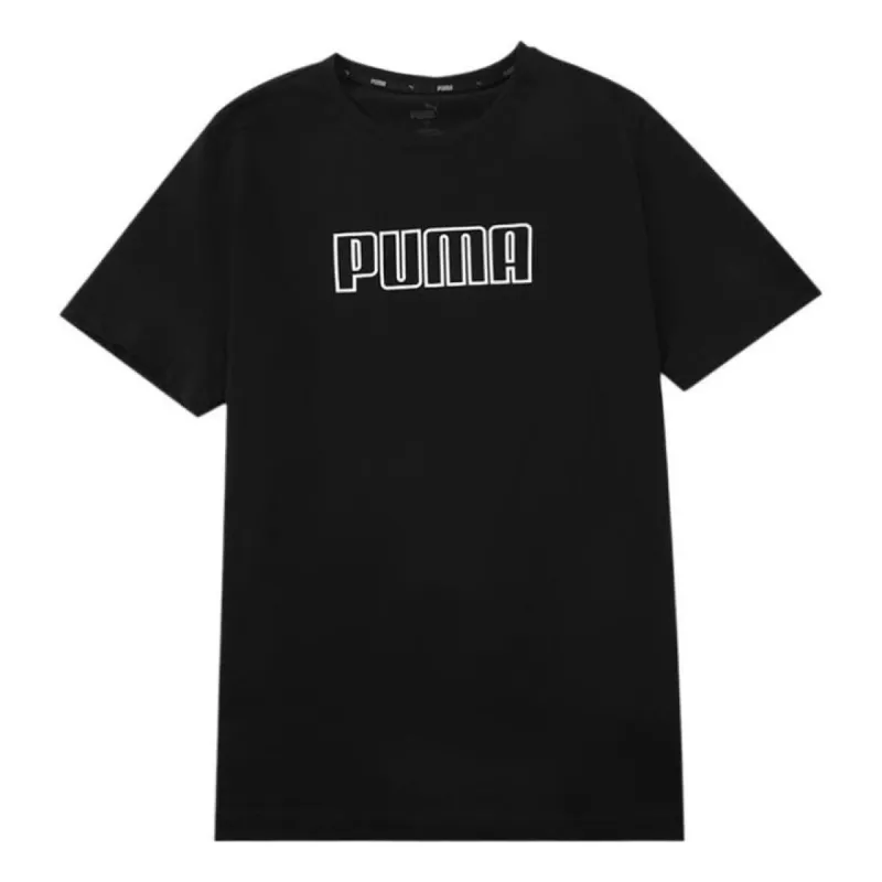 PUMA Essentials Logo T-shirt 'Black' 671602-01 sold by KicksCrew