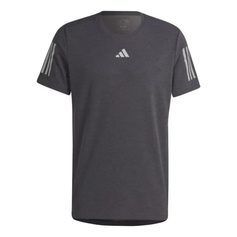 Adidas Own The Run Heather T-Shirts 'Black' HR6617 sold by KicksCrew