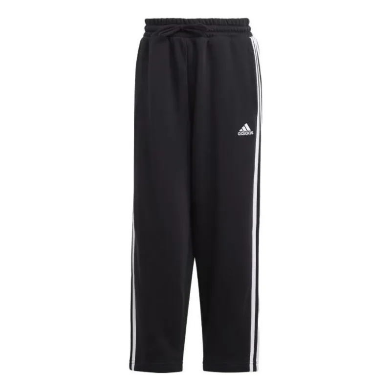 Adidas Essentials 3-Stripes Open Hem Fleece Pants 'Black' HZ5748 sold by KicksCrew