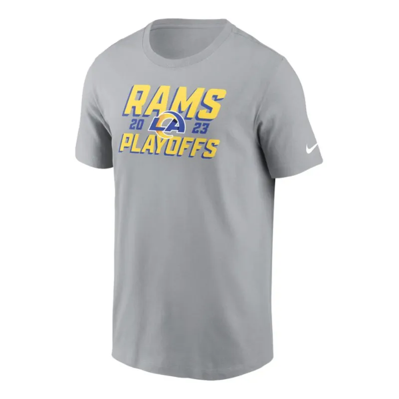 Nike Los Angeles Rams 2023 NFL Playoffs T-Shirt 'Grey Yellow' NP9901V95X-KTR sold by KicksCrew