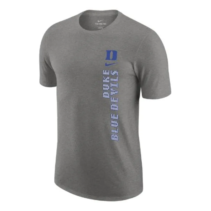 Nike Duke College Crew-Neck T-Shirt 'Dark Grey Heather' FQ5339-063 sold by KicksCrew