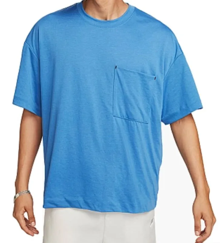Nike Sportswear Tech Pack Dri-Fit Short-Sleeve Top T-Shirt 'Blue' FB7392-402 sold by KicksCrew