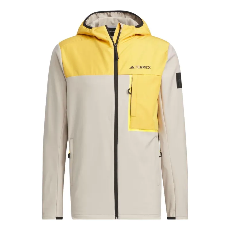 Adidas X National Geographic Soft Shell Jackets 'Grey Yellow' IL8981 sold by KicksCrew