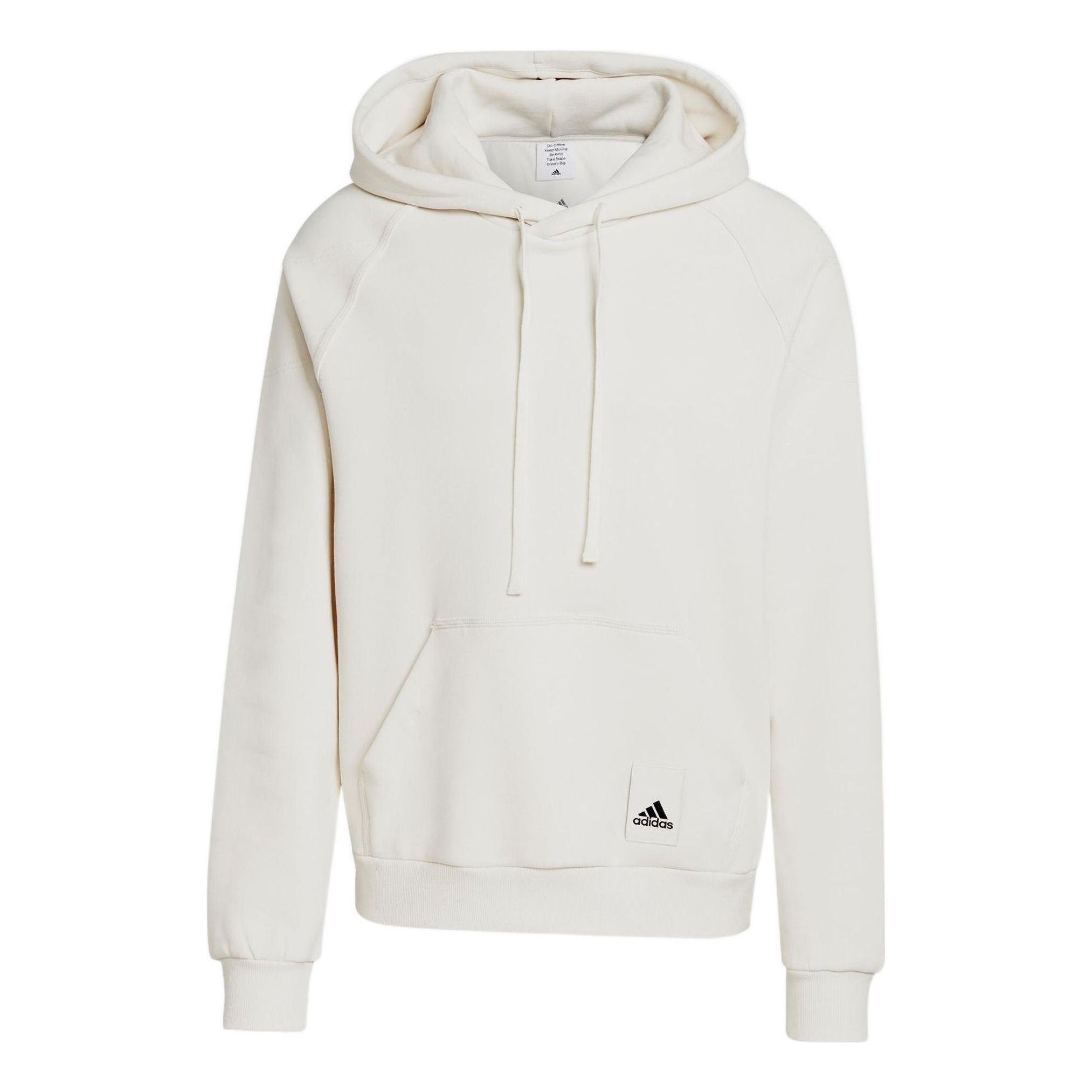adidas Lounge Fleece Hoodie 'Chalk White' IA9343 sold by KicksCrew