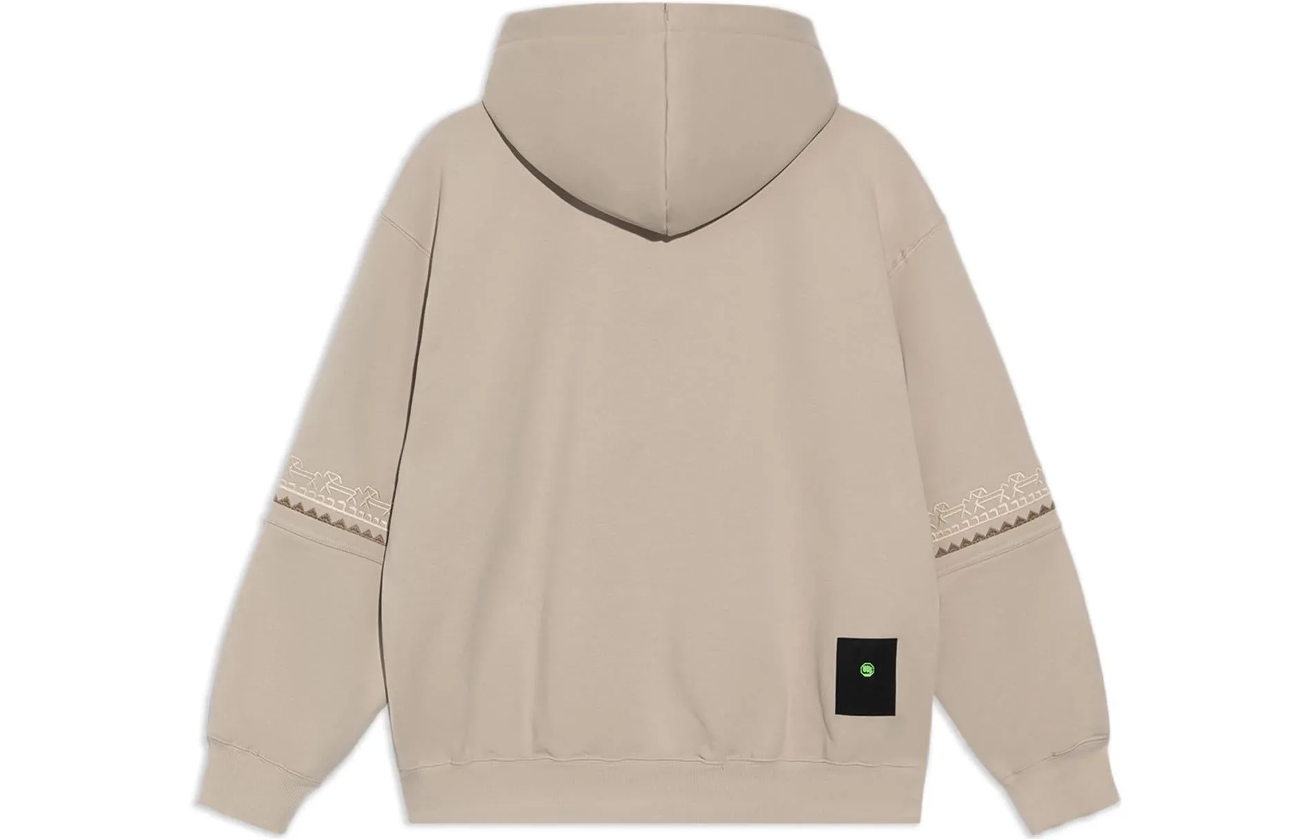 Li-Ning BadFive Embroidered Logo Hoodie 'Light Brown' AWDS119-2 sold by KicksCrew product image thumbnail 2