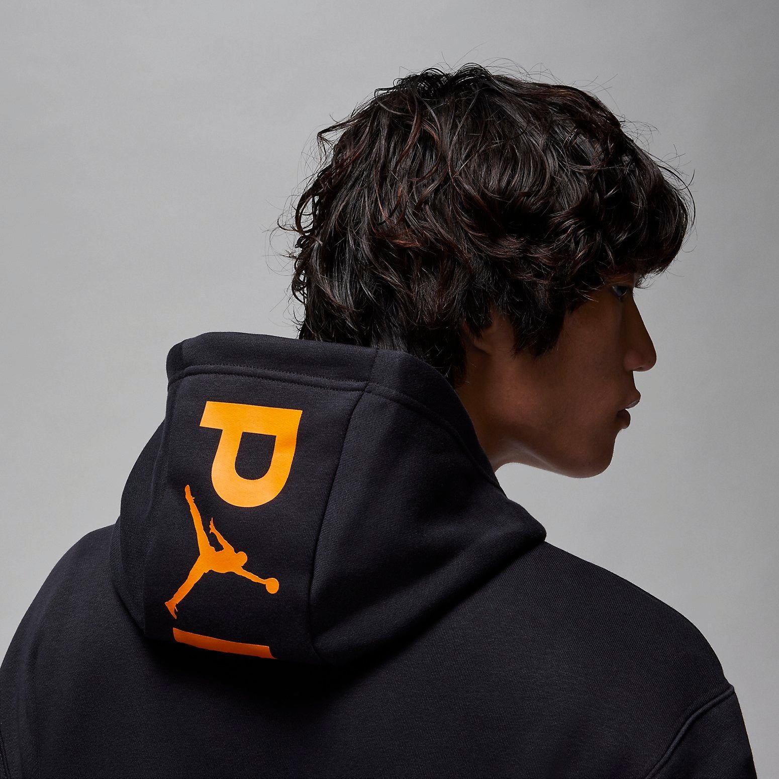 black and orange jordan hoodie