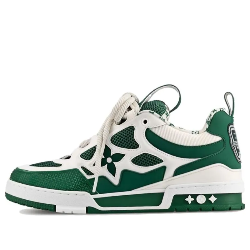 LOUIS VUITTON Skate Sneakers 'Green White' 1AC520 sold by KicksCrew
