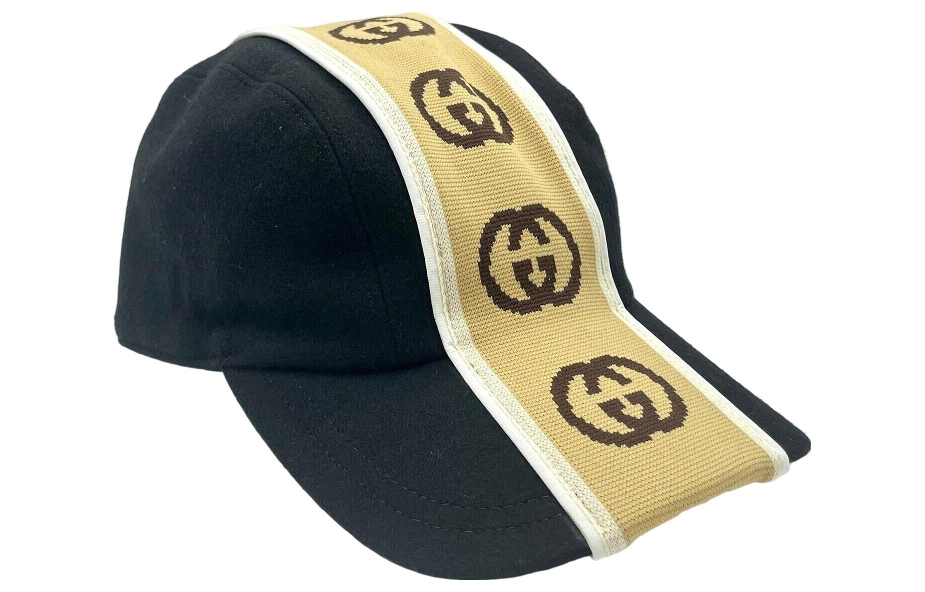 (WMNS) Gucci Wool Interlocking GG Baseball Hat 'Black' 599067-4HL96-1079 sold by KicksCrew product image thumbnail 3