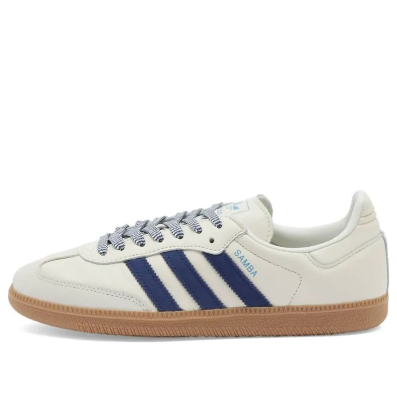(WMNS) adidas Samba OG 'Off White Dark Blue' JI3907 sold by KicksCrew
