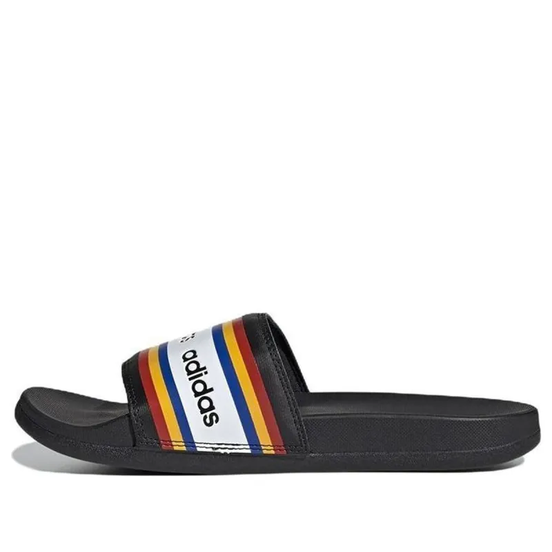 (WMNS) adidas x Farm Rio Adilette Comfort Slides 'Black White' EF0854 sold by KicksCrew