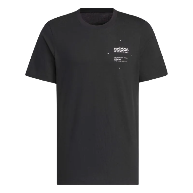 adidas Small Linear Logo T-Shirt 'Black' JI9076 sold by KicksCrew