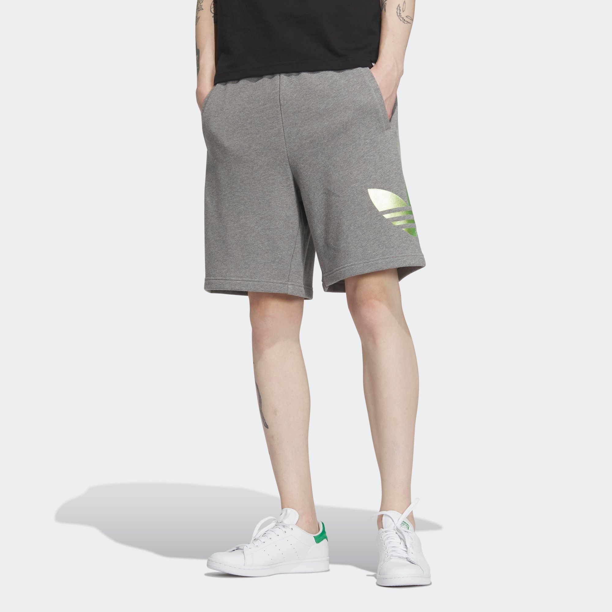 Adidas Originals Knit Shorts 'Grey' IP7544 sold by KicksCrew product image thumbnail 2