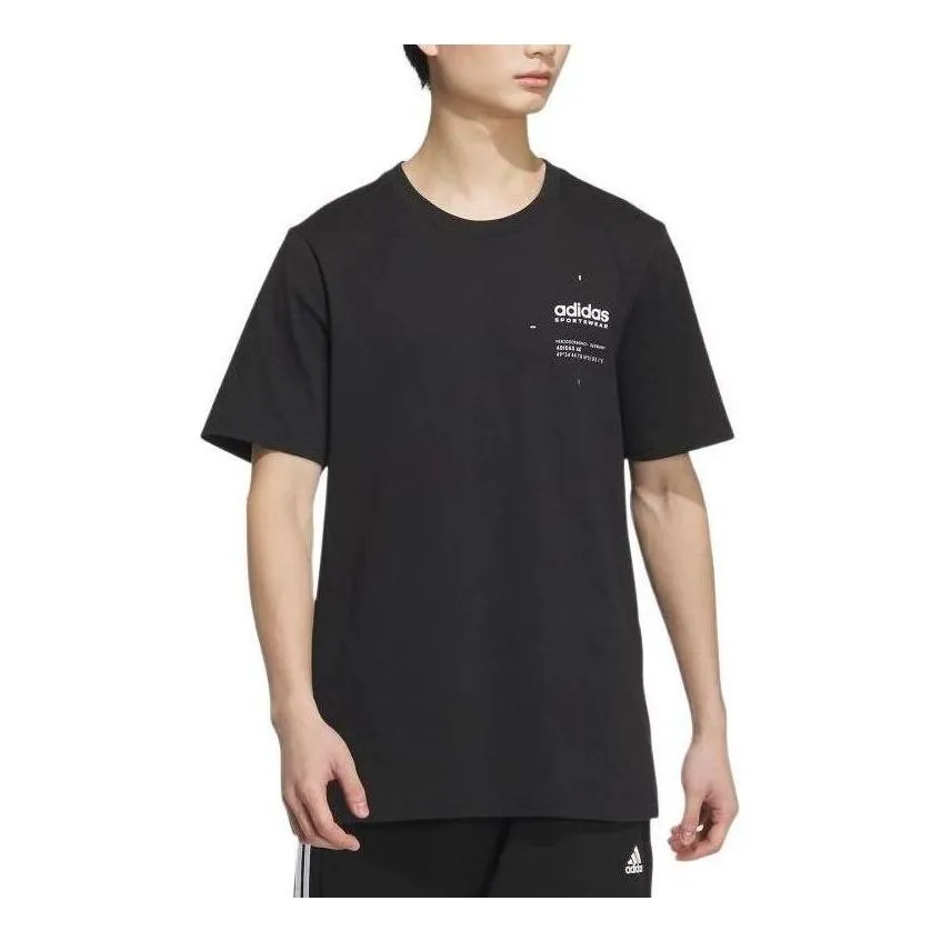 adidas Small Linear Logo T-Shirt 'Black' JI9076 sold by KicksCrew product image thumbnail 3