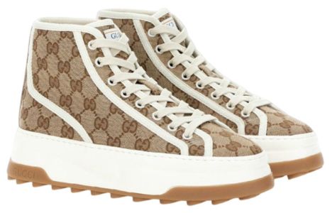 (WMNS) Gucci GG High Top Sneaker 'Beige Ebony' 746768-20Q20-9745 sold by KicksCrew