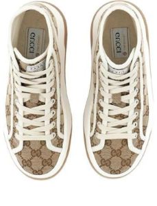(WMNS) Gucci GG High Top Sneaker 'Beige Ebony' 746768-20Q20-9745 sold by KicksCrew