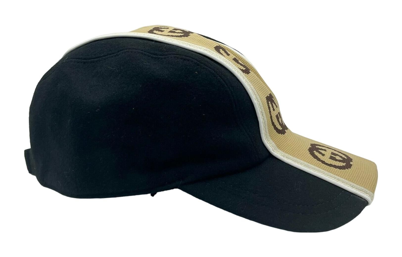 (WMNS) Gucci Wool Interlocking GG Baseball Hat 'Black' 599067-4HL96-1079 sold by KicksCrew product image thumbnail 4