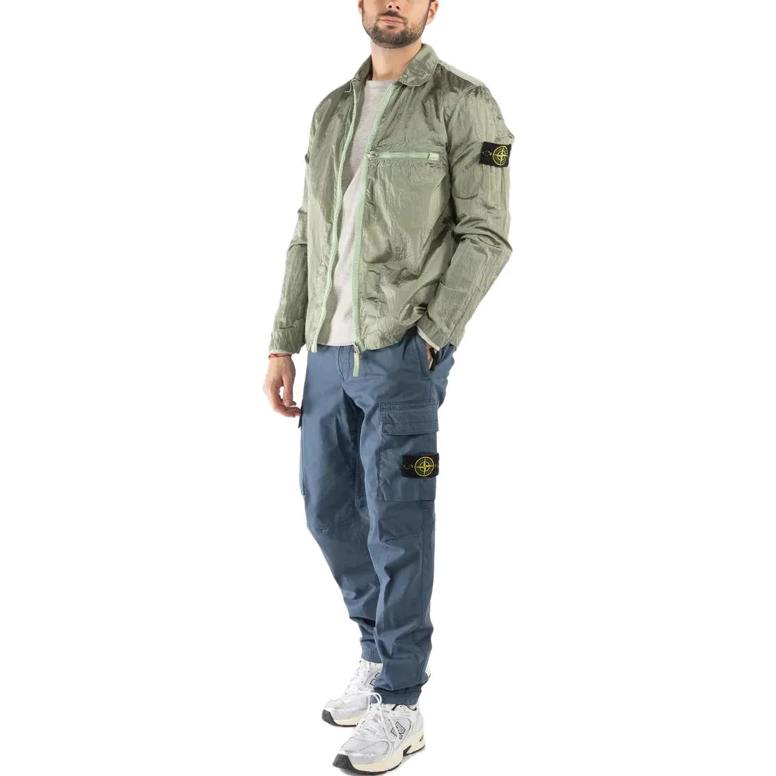 STONE ISLAND Compass Patch Zip Up Jacket 'Green' 781510919-V0052 sold by KicksCrew product image thumbnail 3