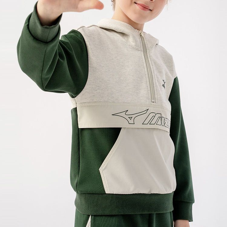 (GS) Mizuno Logo Hoodie 'Grey' 32CA3925 sold by KicksCrew product image thumbnail 4