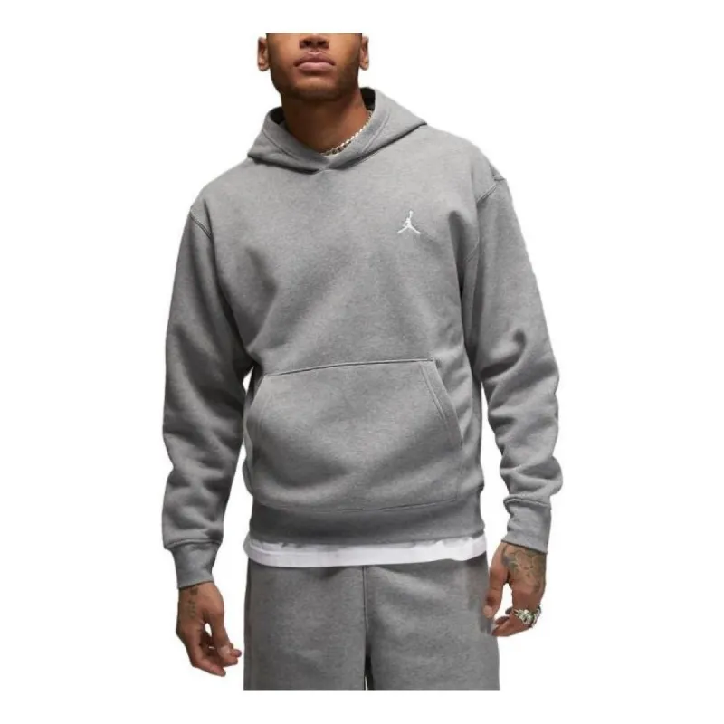 Air Jordan Essentials Fleece Pullover Hoodie 'Grey' FJ7774-091 sold by KicksCrew