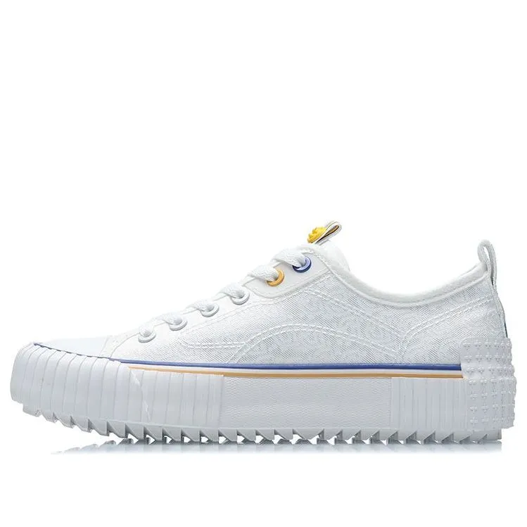 (WMNS) Li-Ning x Disney Skate Shoes 'White Yellow' AGCR178-2 sold by KicksCrew