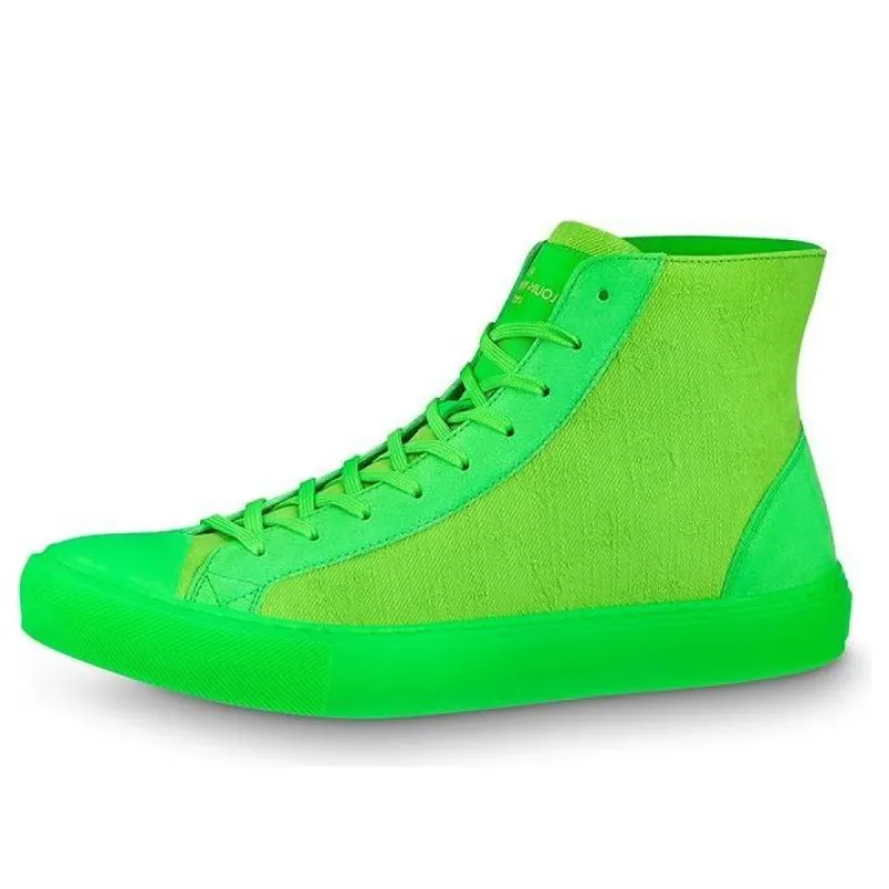 LOUIS VUITTON Tattoo Ankle Sneakers 'Neon Green' 1A8K9U sold by KicksCrew
