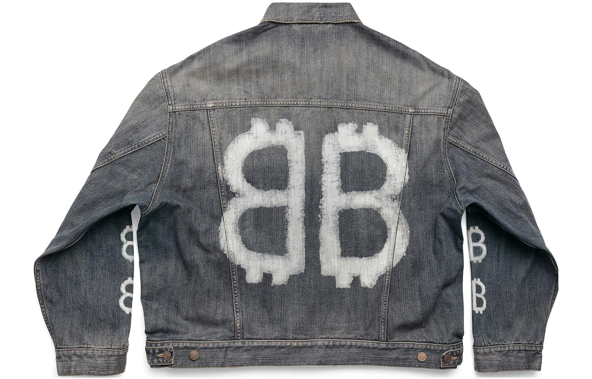 Balenciaga Crypto Large Fit Jacket 'Light Blue' 750983TNW654036 sold by KicksCrew product image thumbnail 2