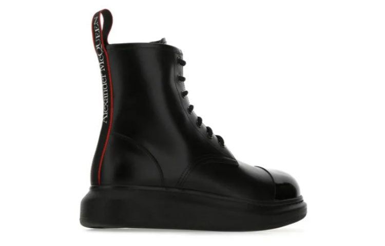 Alexander McQueen Patent Leather Platform Boots 'Black' 663528WHX5R1324 sold by KicksCrew product image thumbnail 4