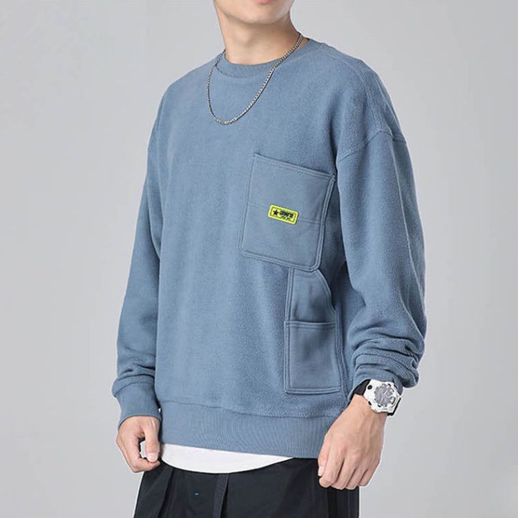 Converse Carpenter Crew Pullover Sweater 'Lakeside Blue' 10019956-A05 sold by KicksCrew product image thumbnail 2