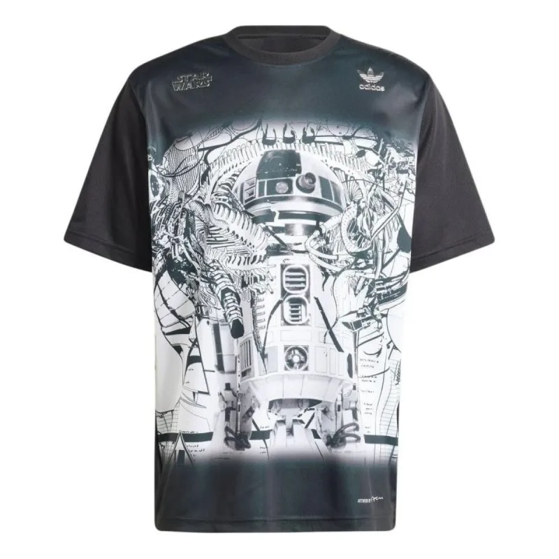 adidas x Star Wars Nanzuka Graphic T-shirt 'Black' IV9469 sold by KicksCrew
