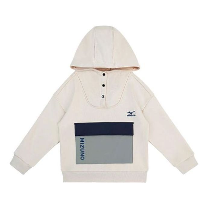 (GS) Mizuno Casual Hoodie 'Beige' 32CA3920 sold by KicksCrew