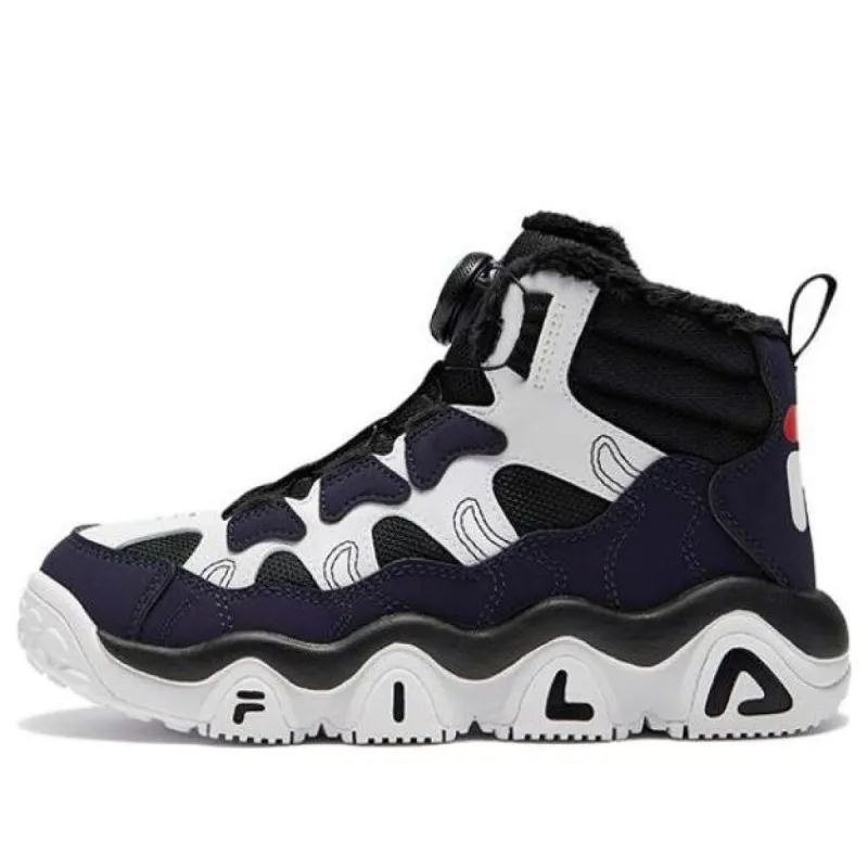 (GS) FILA High Top Shoes 'Black White' K15B342968PPW sold by KicksCrew