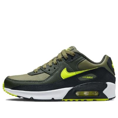 (GS) Nike Air Max 90 Leather 'Medium Olive Volt' DV3607-200 sold by KicksCrew