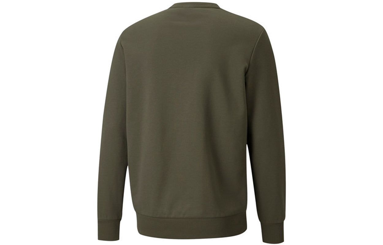 Puma Archive Metallic Logo Sweater 'Olive Green Gold' 531367-44 sold by KicksCrew product image thumbnail 2