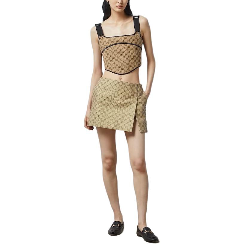 (WMNS) Gucci GG Canvas Top 'Camel Ebony' 772427-XUAJ5-2237 sold by KicksCrew product image thumbnail 2