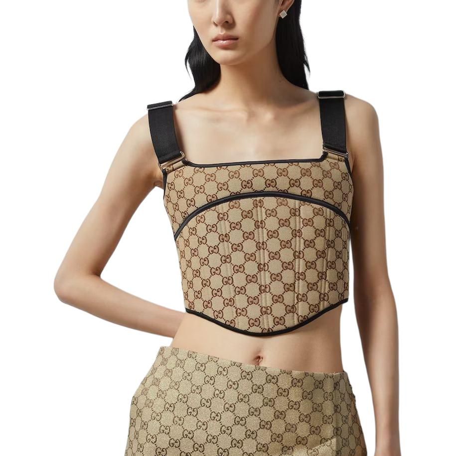 (WMNS) Gucci GG Canvas Top 'Camel Ebony' 772427-XUAJ5-2237 sold by KicksCrew product image thumbnail 3