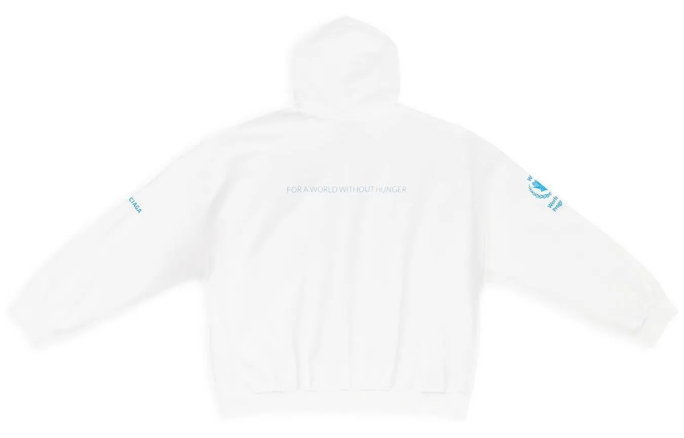 Balenciaga FW22 WFP Zip Up Hoodie 'White Blue' 674719TMVL19086 sold by KicksCrew product image thumbnail 2
