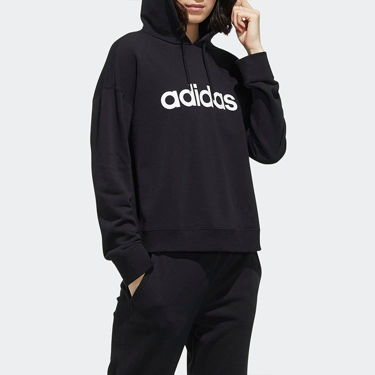 (WMNS) Adidas Neo Faves Hoodies 'Black' GD9893 sold by KicksCrew product image thumbnail 5