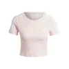 (WMNS) adidas Essentials 3-Stripes T-Shirt Asia Sizing 'Pink' IY4269 sold by KicksCrew