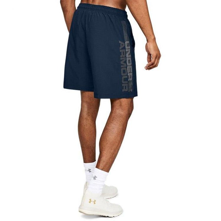 Under Armour Woven Graphic Wordmark Shorts 'College Navy' 1320203-408 sold by KicksCrew product image thumbnail 4