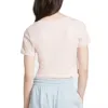 (WMNS) adidas Essentials 3-Stripes T-Shirt Asia Sizing 'Pink' IY4269 sold by KicksCrew