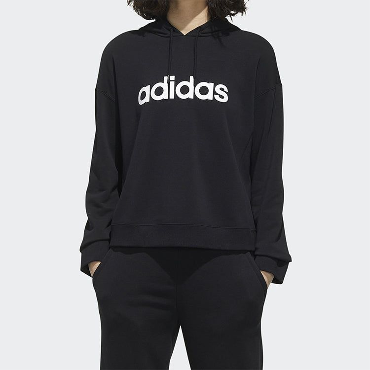 (WMNS) Adidas Neo Faves Hoodies 'Black' GD9893 sold by KicksCrew product image thumbnail 3