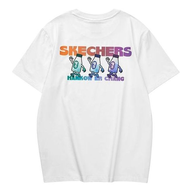 Skechers x Hankow Graphic Tee 'White Multi-Color' L223M017-0019 sold by KicksCrew
