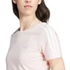 (WMNS) adidas Essentials 3-Stripes T-Shirt Asia Sizing 'Pink' IY4269 sold by KicksCrew