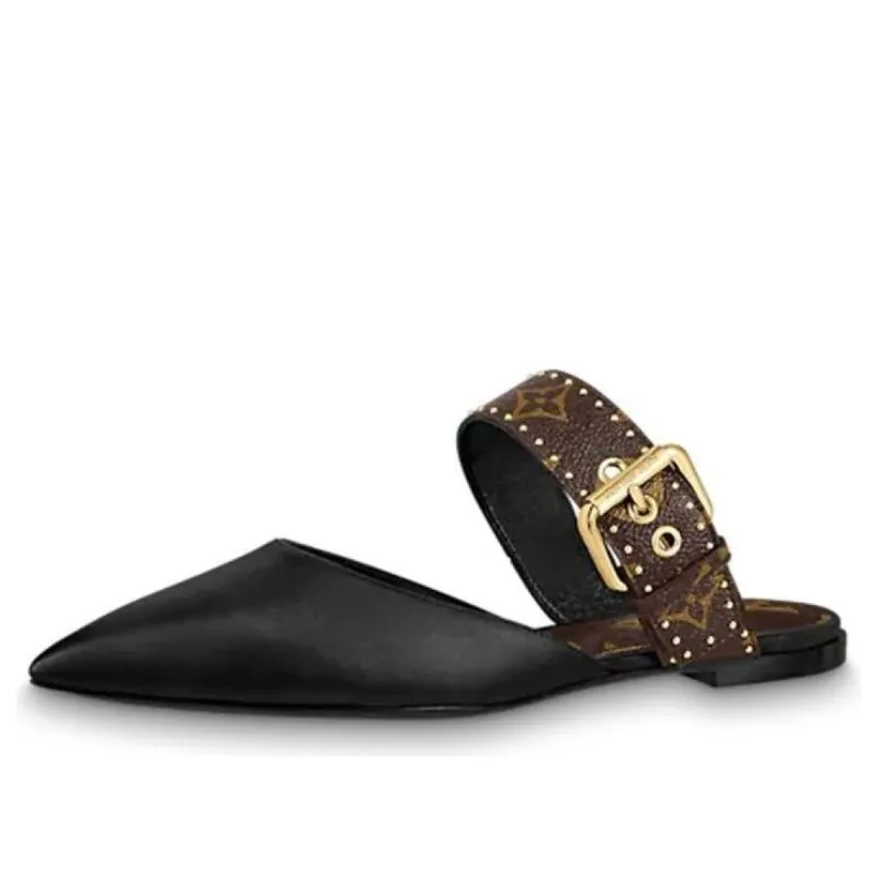 (WMNS) LOUIS VUITTON Sofia Sandals 'Black' 1A8O0T sold by KicksCrew