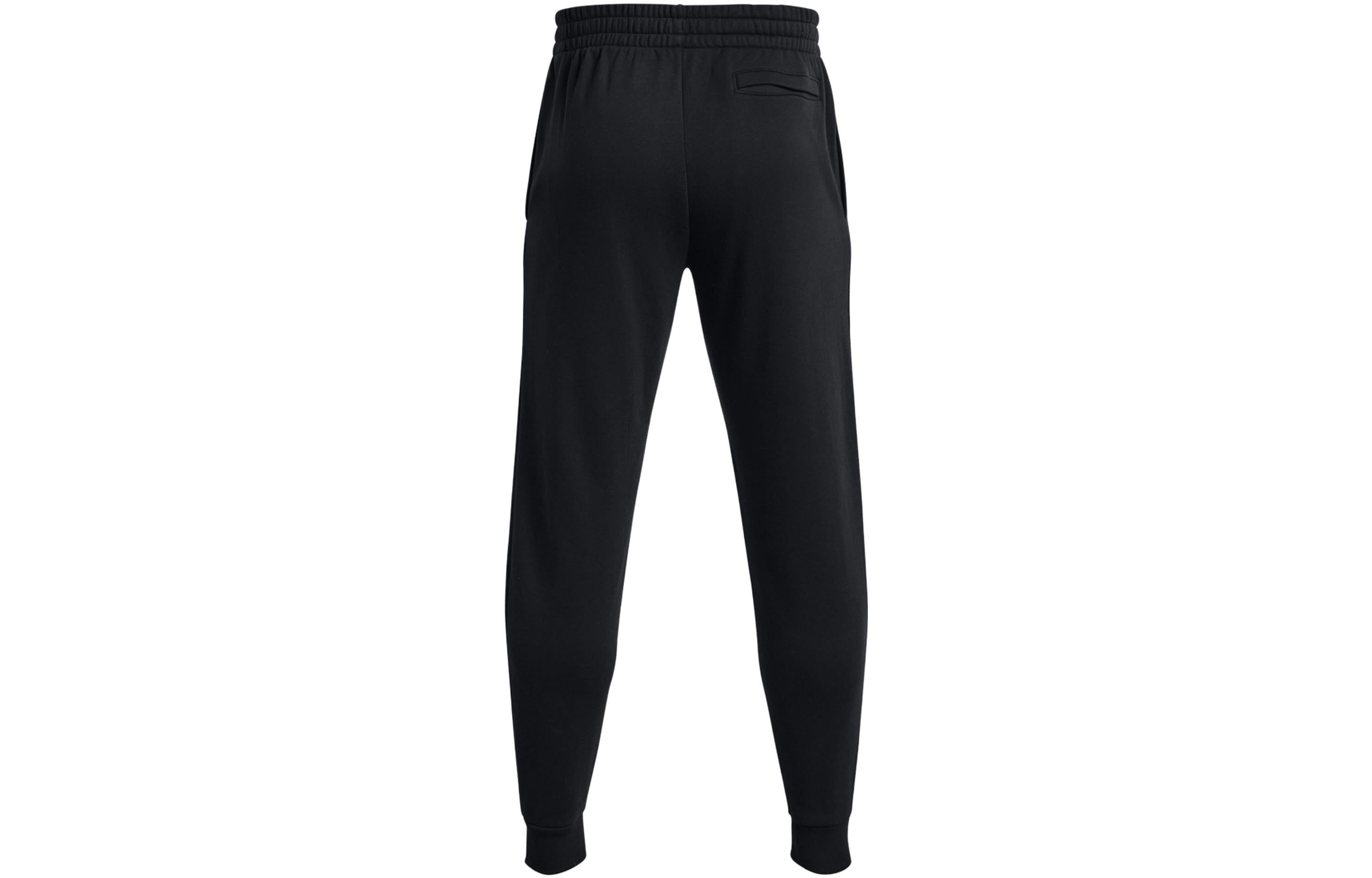 Under Armour Rival Fleece Graphic Joggers 'Black White' 1379776-001 sold by KicksCrew product image thumbnail 2