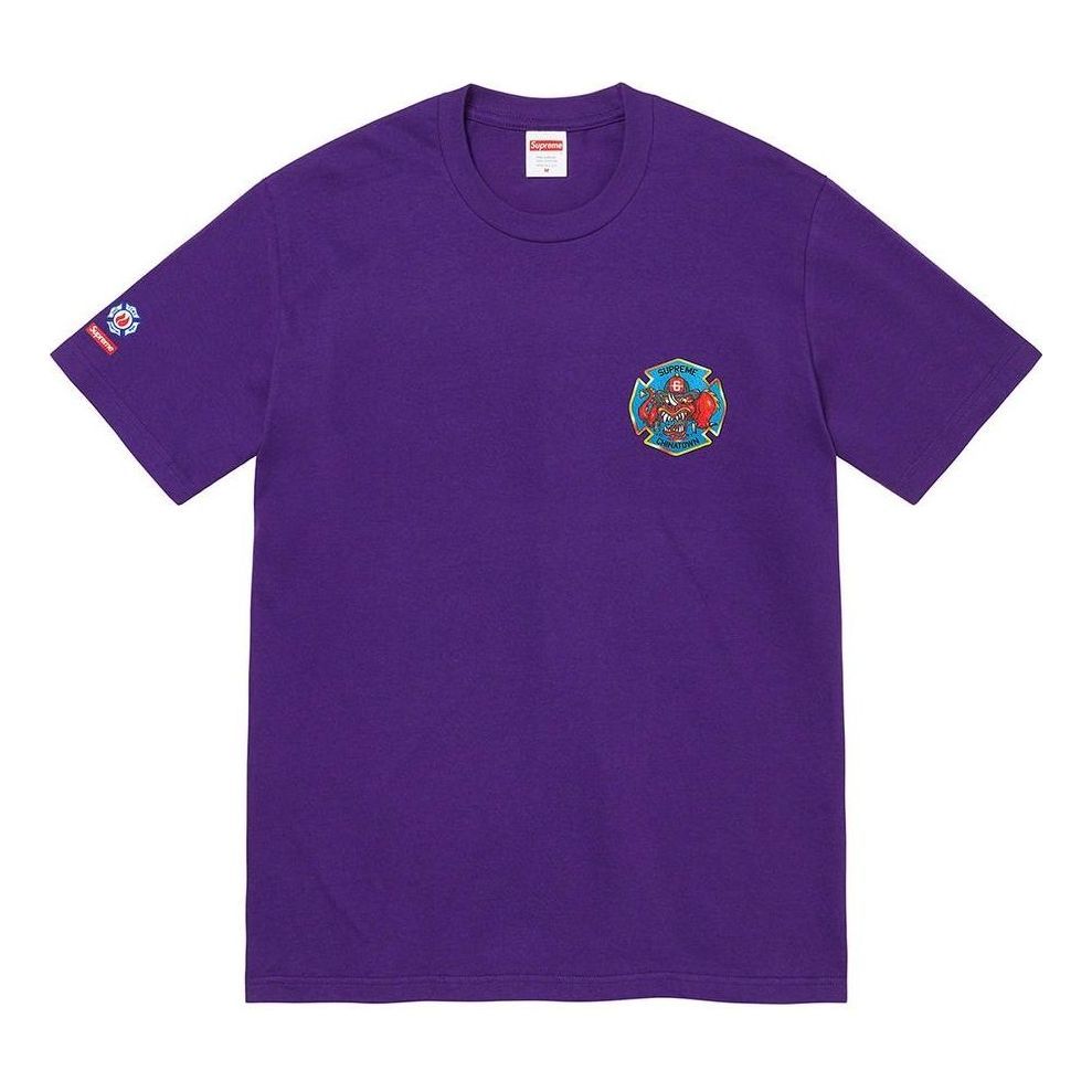 Supreme Winter T-Shirt 'Purple Blue Red' SUP-FW22-809 sold by KicksCrew